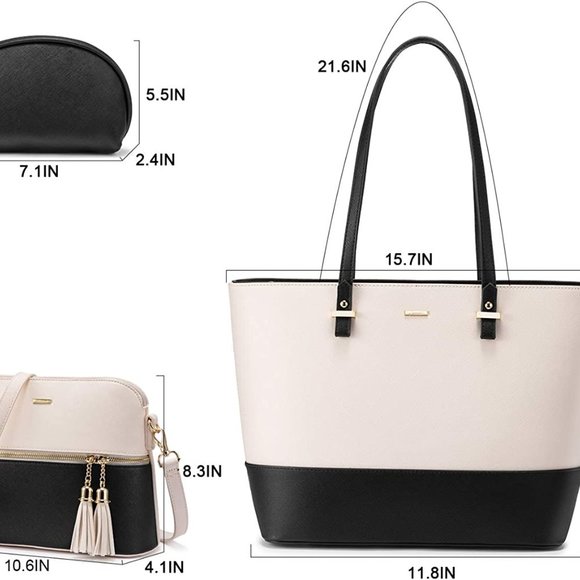 New  3pcs Purse Set   Handbags for Women Shoulder Bags Tote Satchel - Picture 8 of 12